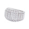 Bague 55 Bague Cartier, "Couronne", or blanc, diamants. 58 Facettes 32251