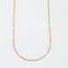 Yellow gold fancy fine mesh chain necklace 58 Facettes