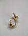 Vintage Sleeper Earrings in Godronné Gold and Cultured Pearls 58 Facettes
