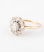 Bague Bague marguerite ancienne en or et diamant 58 Facettes