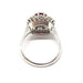 Ring 53 Ring in white gold, Burmese ruby ​​& diamonds 58 Facettes