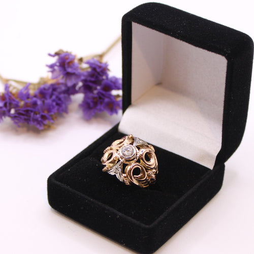 Bague Bague diamants, pierre blanche 58 Facettes