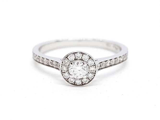 Bague 53 Bague Solitaire Or blanc Diamant 58 Facettes 578681RV