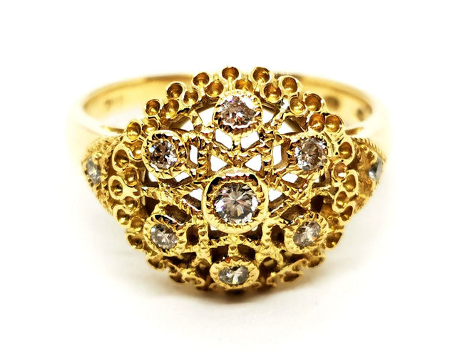 Bague 56 Bague Or jaune Diamant 58 Facettes 1732123CN