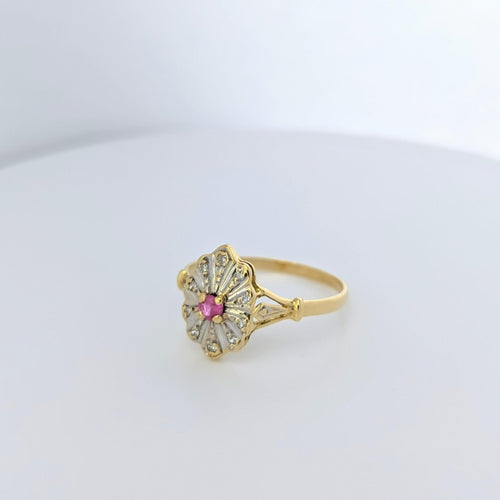 Bague Bague Art déco 2 ors diamants et rubis 58 Facettes 25022