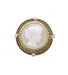 Brooch Diameter: 3.2 cm / Yellow / 750 Gold Pearl and enamel brooch 58 Facettes 180202R