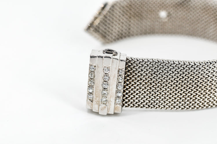 Bracelet Bracelet Manchette Or blanc Diamant 58 Facettes 05771CD
