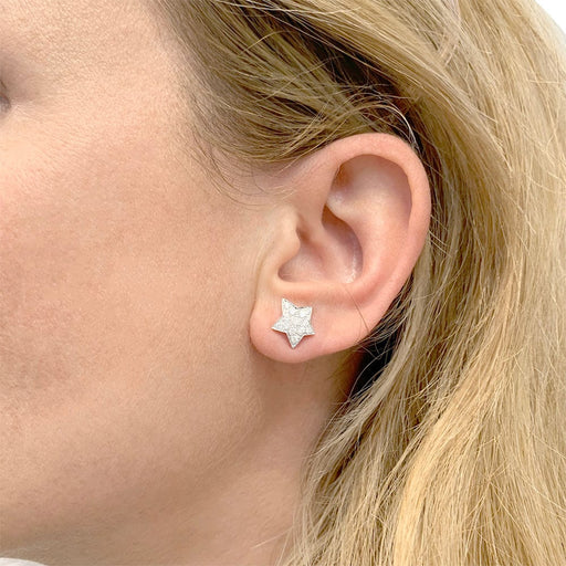 Boucles d'oreilles Boucles d'oreilles Chanel, "Comète", or blanc, diamants. 58 Facettes 32612