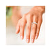 Bague 53 Solitaire diamant 0.88 carat en or blanc 58 Facettes 241027