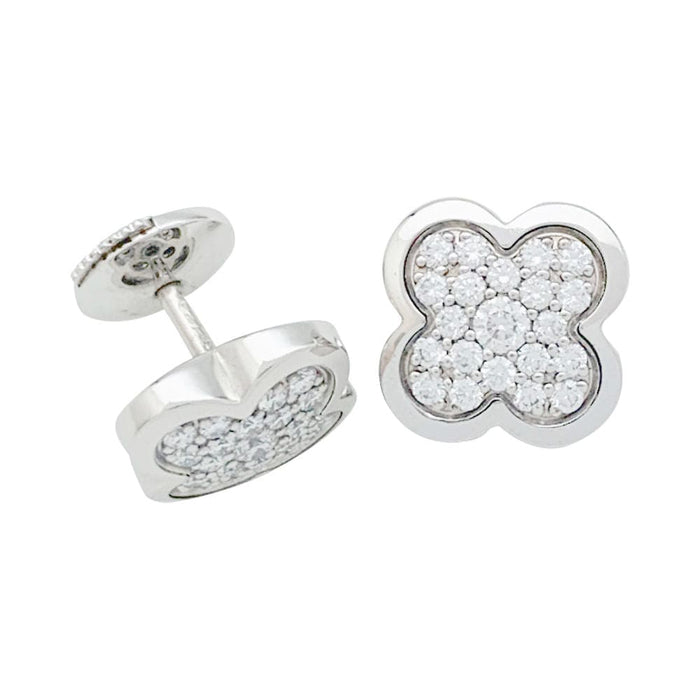 Boucles d'oreilles Boucles d'oreilles Van Cleef & Arpels, "Pure Alhambra", or blanc, diamants. 58 Facettes 31059