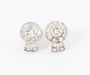 Earrings Diamond and platinum earrings 58 Facettes 1