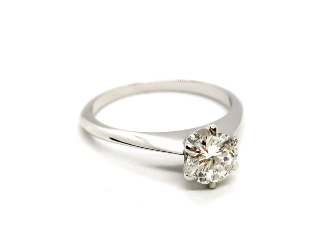 Bague 52 Bague Solitaire Or blanc Diamant 58 Facettes 1236775CN
