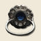 Bague Bague Marguerite platine saphir de Ceylan et diamants "Princesse mutine" 58 Facettes 2430