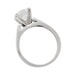 Bague Bague diamant 2,01 carats, en or platine. 58 Facettes