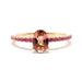 Ring Tourmaline ring pink sapphires rose gold 58 Facettes