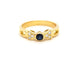 Bague 53 Bague Or jaune Saphir 58 Facettes 00793CN