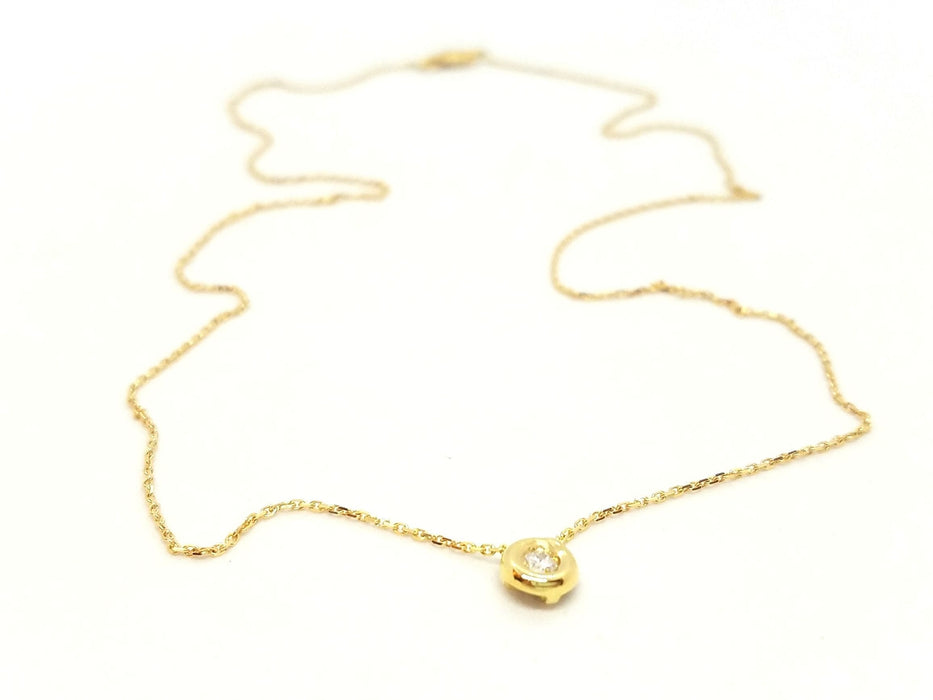 Collier Collier Or jaune Diamant 58 Facettes 579155RV