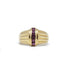 Ring 45 / Yellow / 750‰ Gold Ruby line signet ring 58 Facettes 210042SP