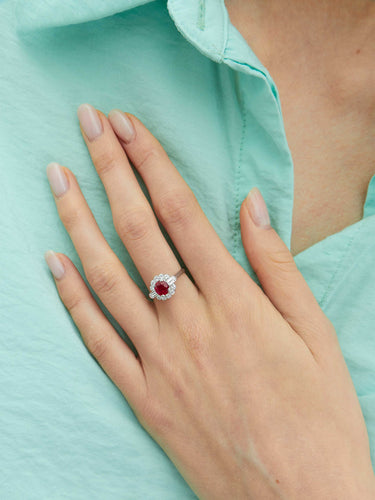 Bague 52 Bague Rubis et Diamants 58 Facettes