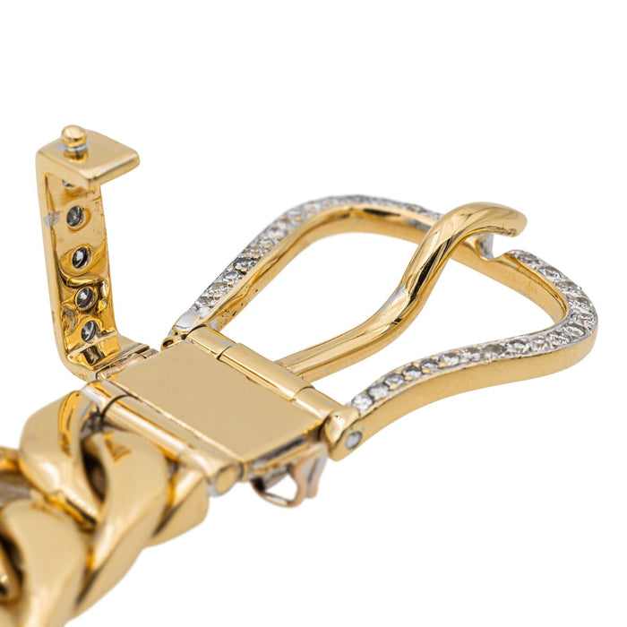 Bracelet Bracelet Manchette Or jaune Diamant 58 Facettes 2635343CN