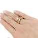 Ring 48 Boucheron ring, “Richelieu”, yellow gold. 58 Facettes 32008