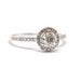 Bague Solitaire or blanc 18 carats diamants 58 Facettes