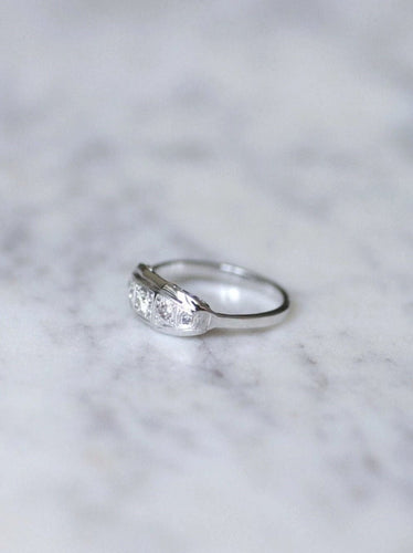 Bague Bague bandeau diamants Art Déco 58 Facettes