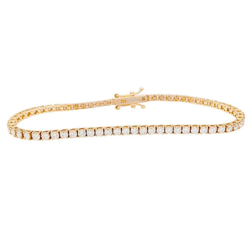 Bracelet Bracelet ligne en or rose, diamants. 58 Facettes 30801