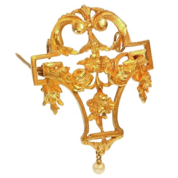 Broche Broche/pendentif or jaune 58 Facettes 16333-0027