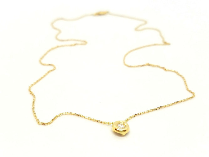 Collier Collier Or jaune Diamant 58 Facettes 579156RV
