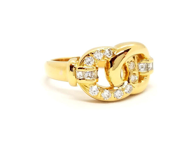 Bague 56 Bague Or jaune Diamant 58 Facettes 815500CN