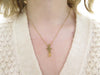 GUCCI split cross necklace 39 to 47 cm in 18k yellow gold 58 Facettes 248967