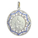 Pendentif Médaille Art déco diamants et saphirs 58 Facettes 23191-0433
