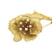 Broche Broche fleur or jaune et diamants. 58 Facettes 31887