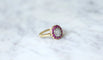 Bague Bague cible diamants et rubis 58 Facettes