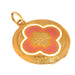 Gold pendant, enameled medallion 58 Facettes 19033-0008
