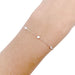 Bracelet White gold and diamond gutter bracelet. 58 Facettes 32307