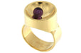Ring 53 Dinh van yellow gold amethyst ring 58 Facettes 31G00013