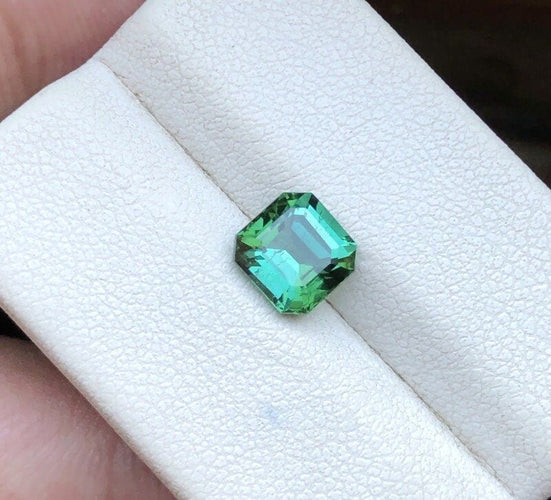 Gemstone Tourmaline verte 1,55cts 58 Facettes 81