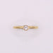 Bague Solitaire en or jaune et diamant serti clos 58 Facettes