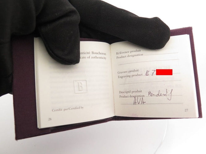 Collier collier BOUCHERON ava or blanc 18k diamants 0.43ct 58 Facettes 254585