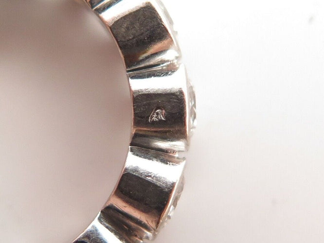 Bague 50 bague alliance taille 50 en or blanc 18k et diamants 2.8 ct 58 Facettes 253446