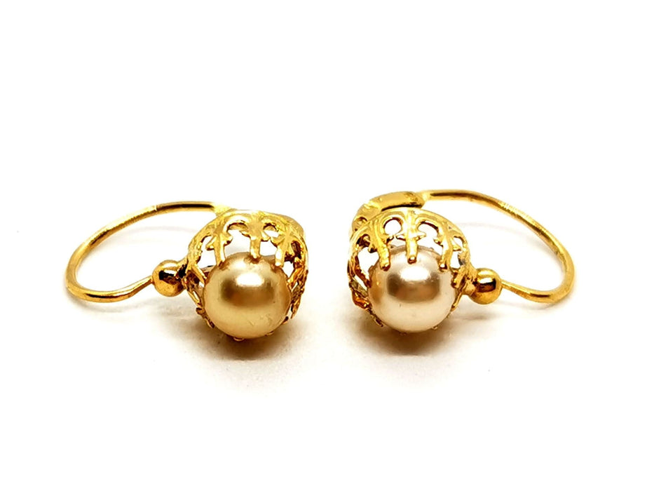 Boucles d'oreilles Boucles d'oreilles Dormeuses Or jaune Perle 58 Facettes 1345938CN