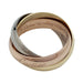 Ring Cartier ring model "Trinity" three golds. 58 Facettes