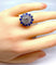 Bague 51 Bague Or blanc Diamants Saphirs 58 Facettes AB241