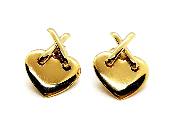 Boucles d'oreilles Boucles d'oreilles Coeur Or jaune 58 Facettes 1161913CN
