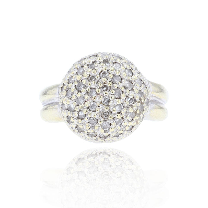 Bague 44 Bague occasion pavage de diamants 58 Facettes 21-189C