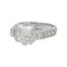 Ring 54 White gold ring, 4 ct emerald cut diamond. 58 Facettes 31294