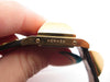 Vintage watch HERMES medor watch 23 mm gold plate and quartz crocodile leather 58 Facettes 254544