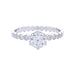 Ring 56 Chaumet ring, Solitaire Bee my Love, white gold, diamonds. 58 Facettes 32452